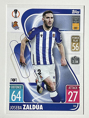 264.-Joseba-Zaldua-Real-Sociedad-de-Futbol-Match-Attax-2021-22-Topps-Football-Card