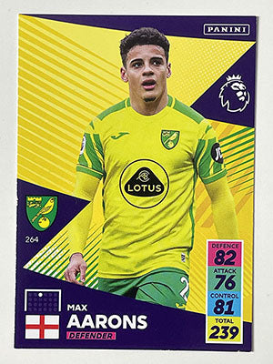 264.-Max-Aarons-Norwich-City-Panini-Adrenalyn-XL-2021-22-Card-Football