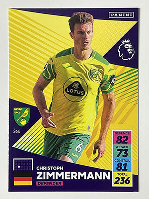 266.-Christoph-Zimmermann-Norwich-City-Panini-Adrenalyn-XL-2021-22-Card-Football