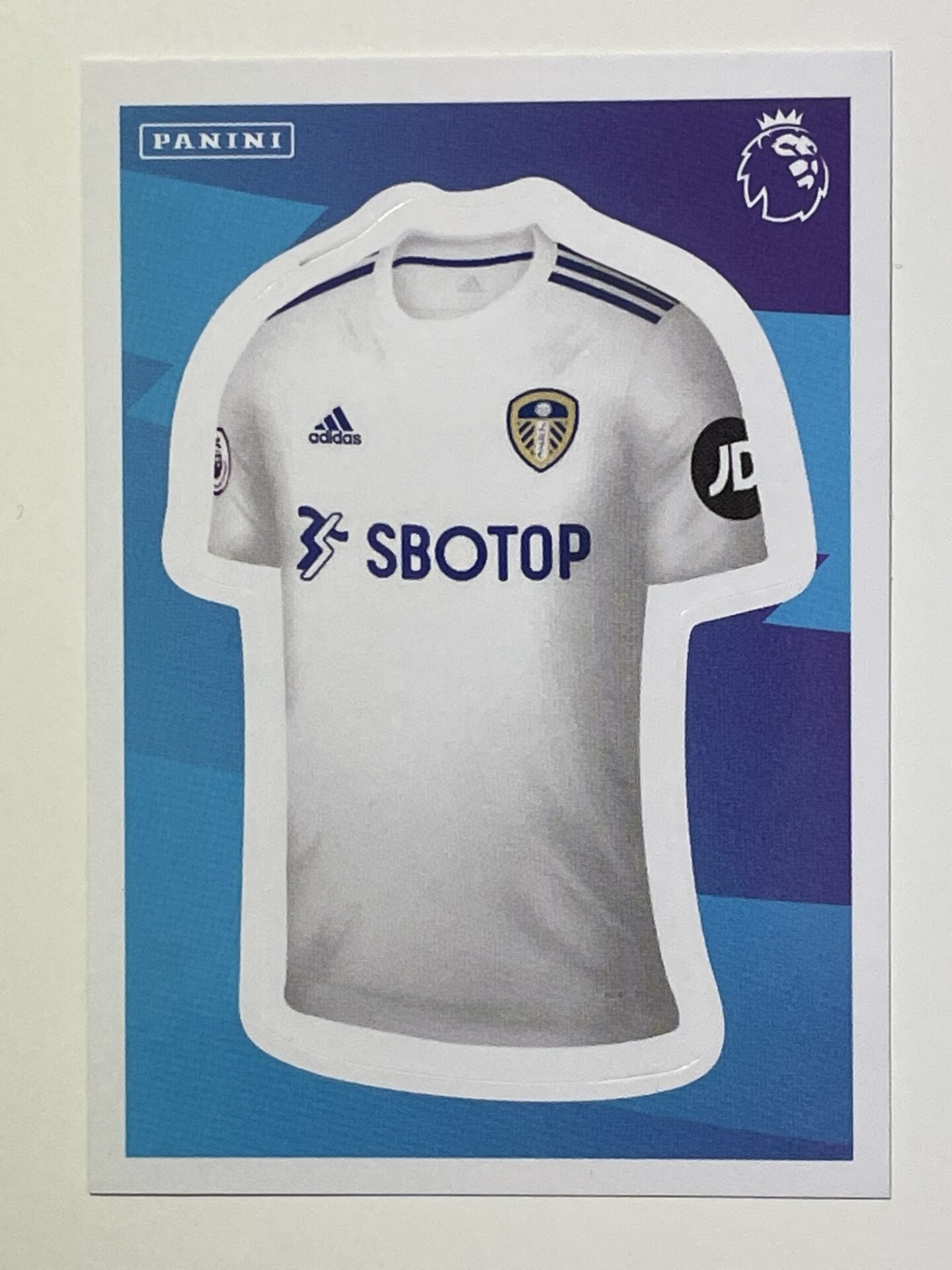 267 Home Shirt Sticker Leeds United Premier League 2021 Football Sticker