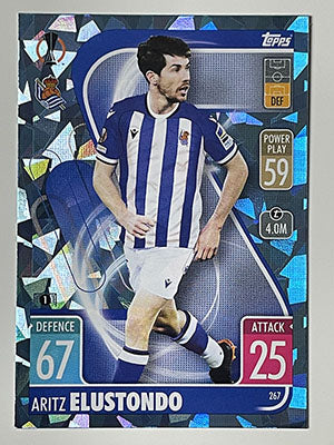 267.-Aritz-Elustondo-Crystal-Foil-Parallel-Real-Sociedad-Match-Attax-2021-22-Topps-Football-Card