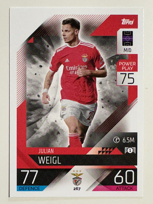 267. Julian Weigl (SL Benfica) &#8211; Topps Match Attax 2022:2023 card