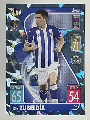 268.-Igor-Zubeldia-Crystal-Foil-Parallel-Real-Sociedad-Match-Attax-2021-22-Topps-Football-Card