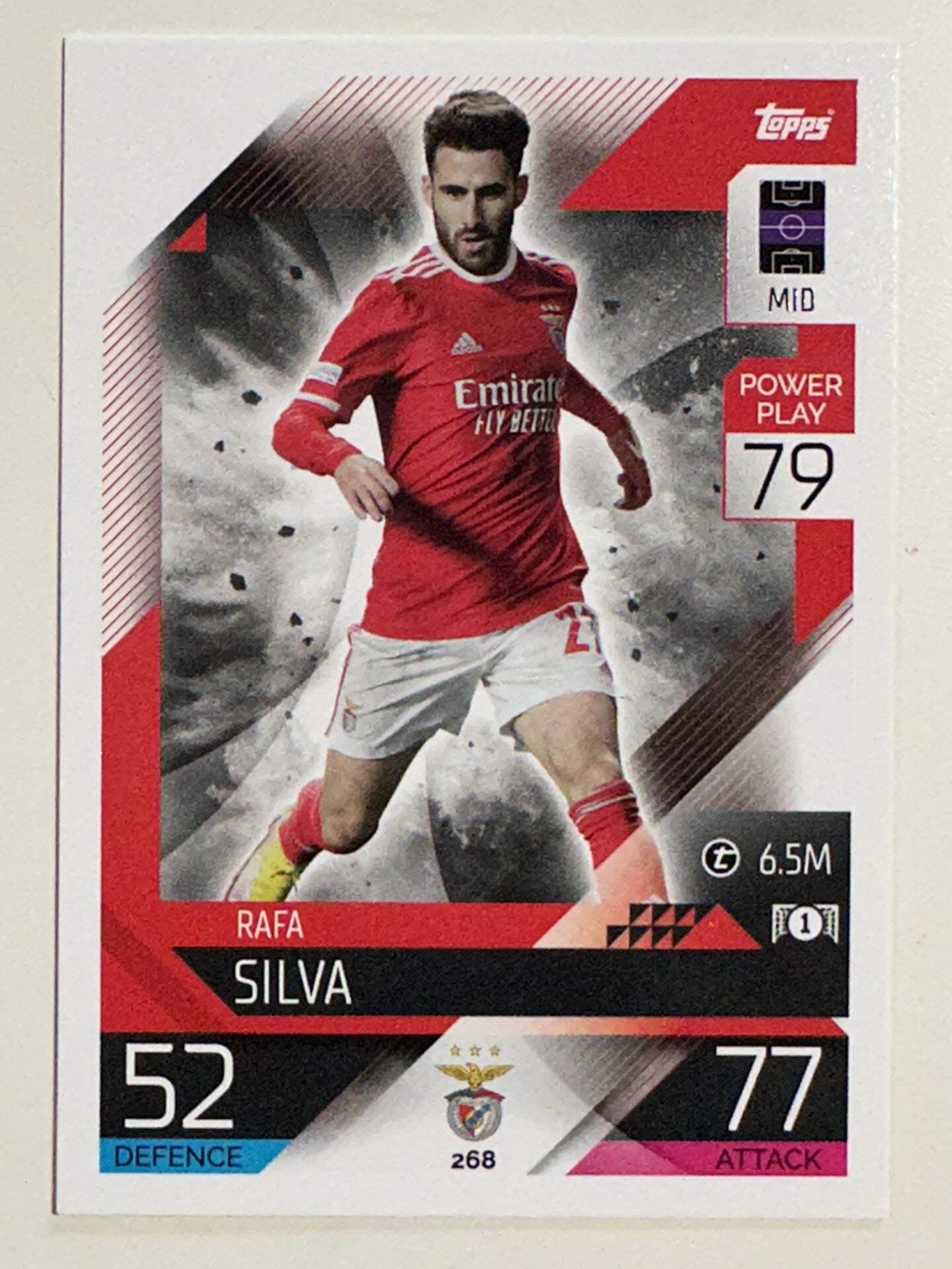 268. Rafa Silva (SL Benfica) &#8211; Topps Match Attax 2022:2023 card