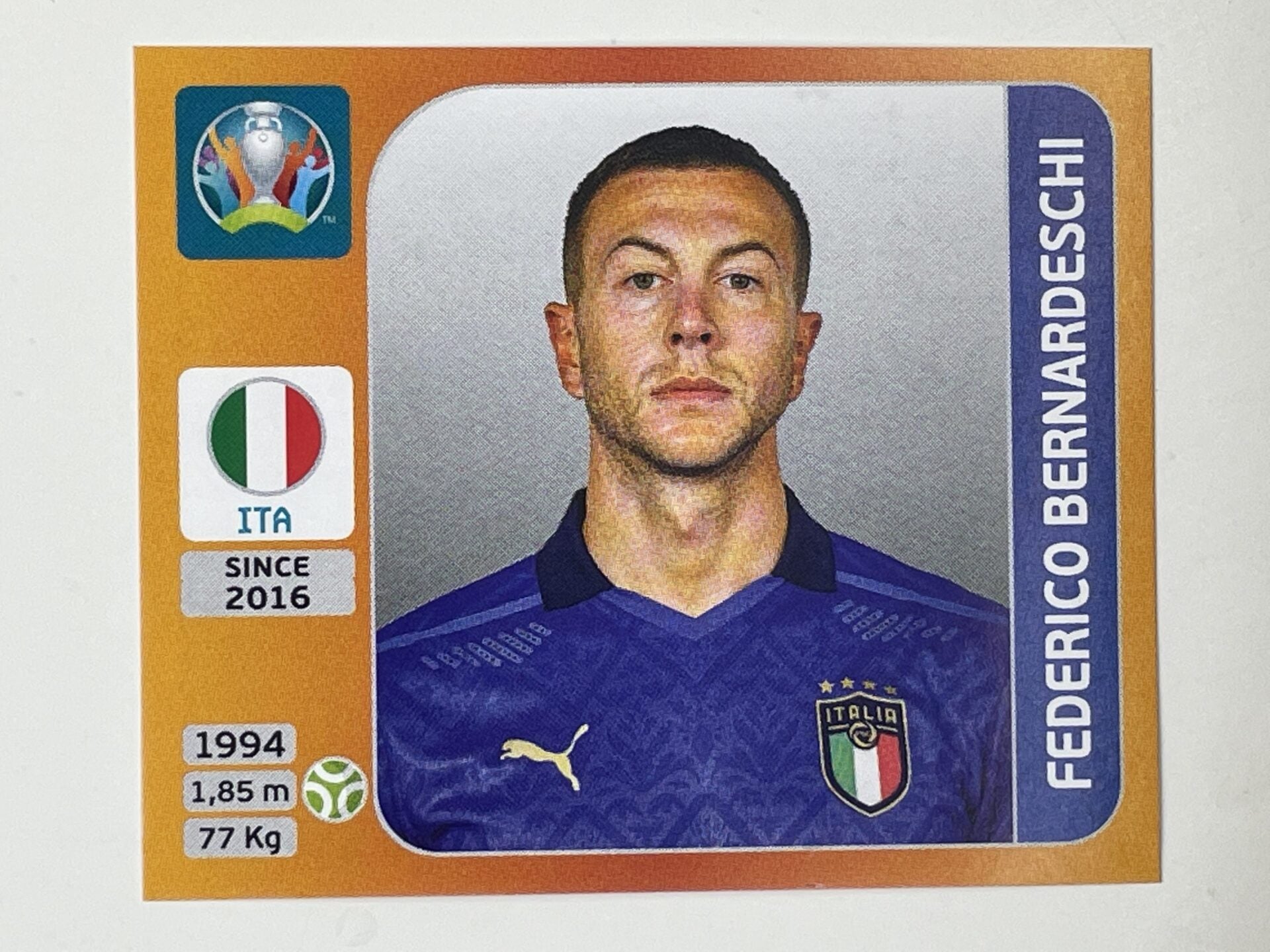 27. Federico Bernardeschi (Italy) &#8211; Euro 2020 Stickers