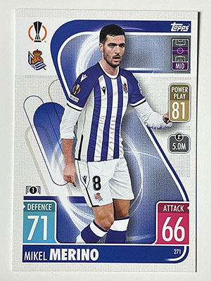 271.-Mikel-Merino-Real-Sociedad-de-Futbol-Match-Attax-2021-22-Topps-Football-Card