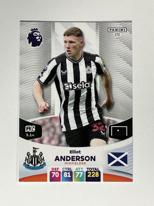 272 Elliot Anderson Newcastle Base Panini Premier League Adrenalyn XL 2024 Card