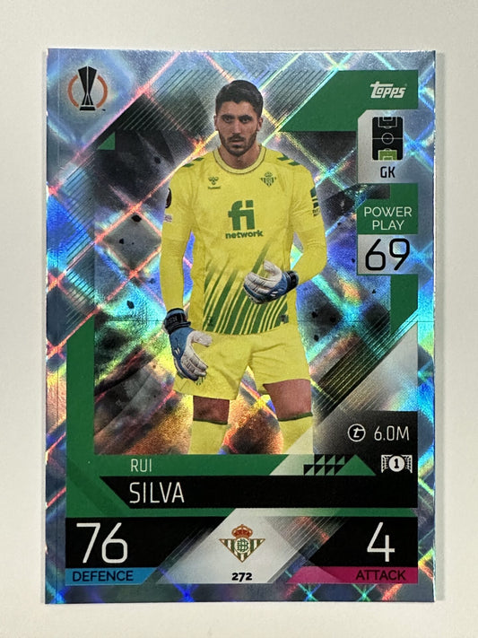 272 Rui Silva Base Crystal Foil Parallel (Real Betis) Topps Match Attax 2022:2023 Card