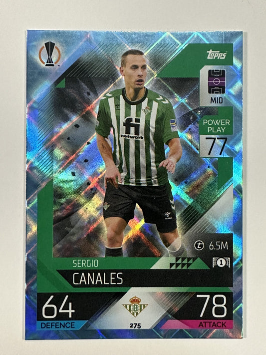 275 Sergio Canales Base Crystal Foil Parallel (Real Betis) Topps Match Attax 2022:2023 Card