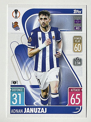 275.-Adnan-Januzaj-Real-Sociedad-de-Futbol-Match-Attax-2021-22-Topps-Football-Card