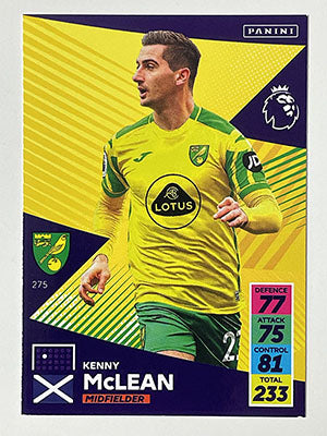 275.-Kenny-McLean-Norwich-City-Panini-Adrenalyn-XL-2021-22-Card-Football