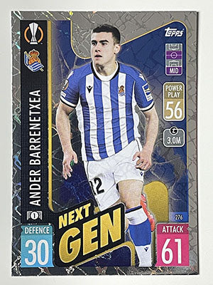 276.-Ander-Barrenetxea-Next-Gen-Real-Sociedad-de-Futbol-Match-Attax-2021-22-Topps-Football-Card