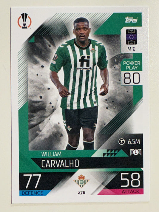 276. William Carvalho (Real Betis Balompie) &#8211; Topps Match Attax 2022:2023 card