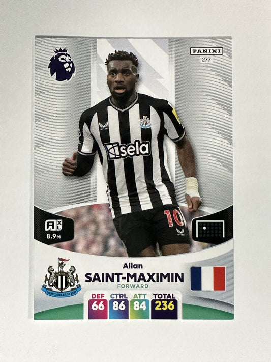 277 Allan Saint-Maximin Newcastle Base Panini Premier League Adrenalyn XL 2024 Card