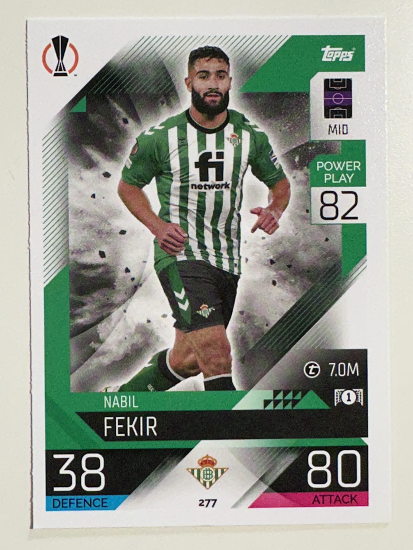 277. Nabil Fekir (Real Betis Balompie) &#8211; Topps Match Attax 2022:2023 card