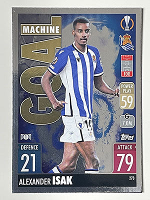 278.-Alexander-Isak-Goal-Machine-Real-Sociedad-Match-Attax-2021-22-Topps-Football-Card