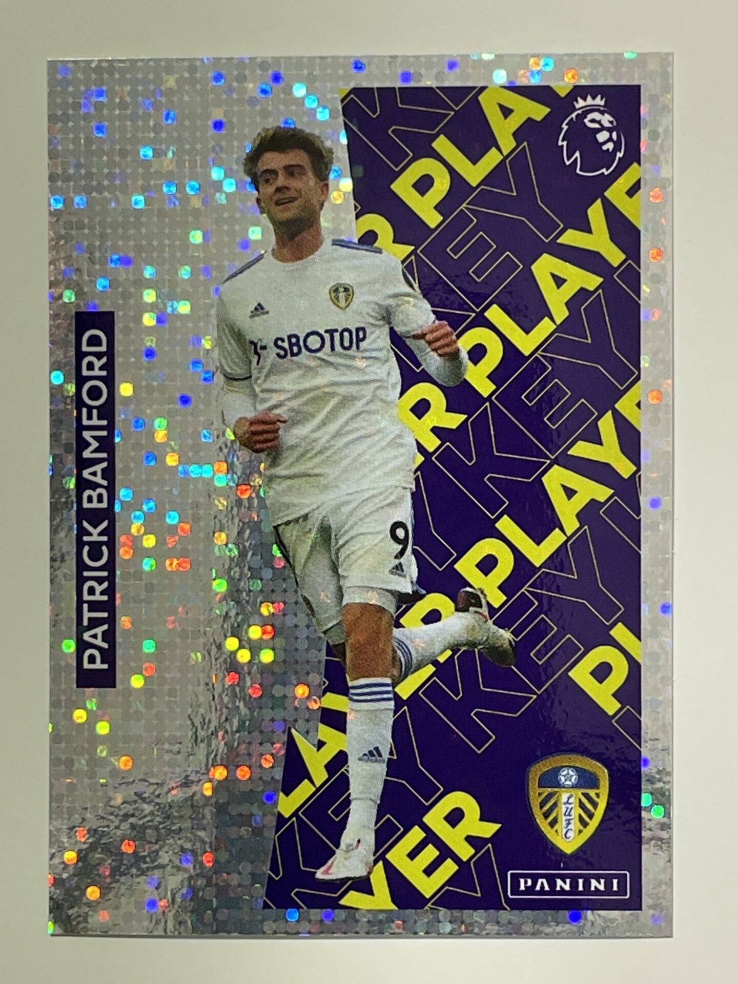 279 Patrick Bamford Key Player Sticker Leeds United Premier League 2021 Football Sticker