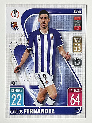 279.-Carlos-Fernandez-Real-Sociedad-de-Futbol-Match-Attax-2021-22-Topps-Football-Card