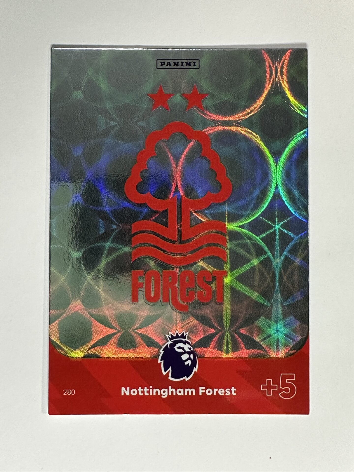 280 Club Badge Nottingham Forest Base Panini Premier League Adrenalyn XL 2024 Card