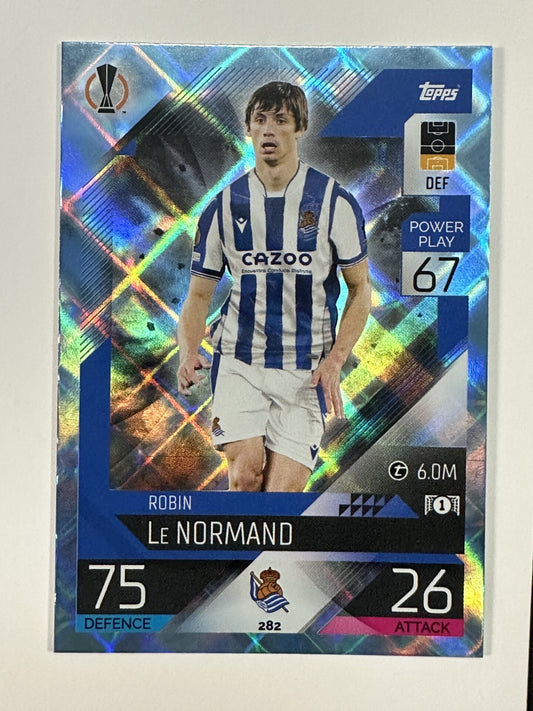 282 Robin Le Normand Base Crystal Foil Parallel (Real Sociedad) Topps Match Attax 2022:2023 Card