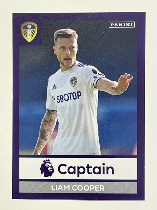 283 Liam Cooper Captain Sticker Leeds United Premier League 2021 Football Sticker