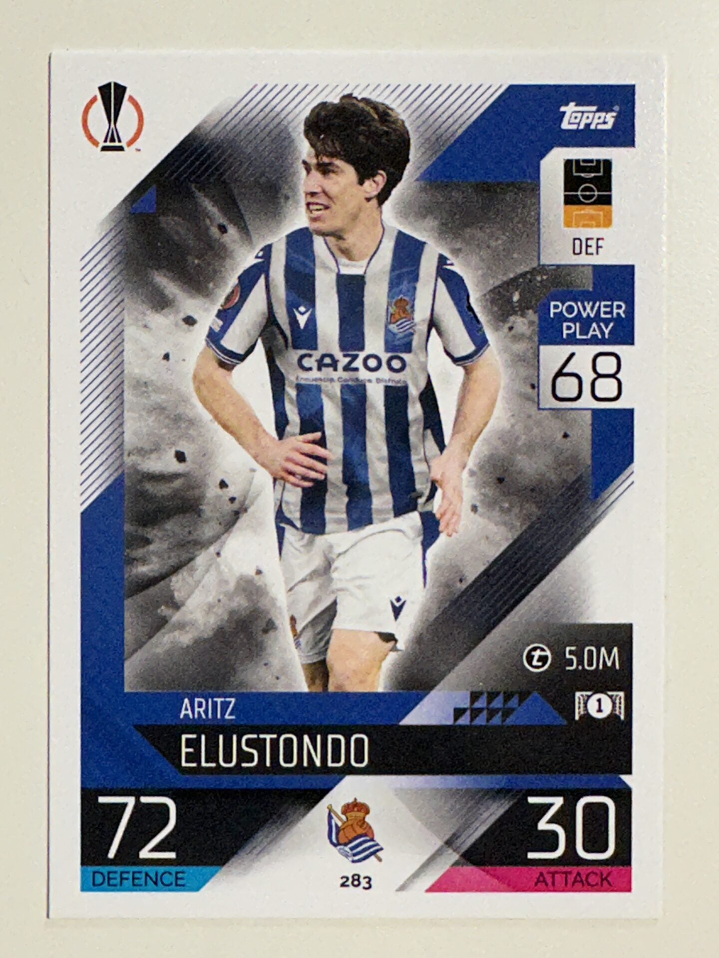 283. Aritz Elustondo (Real Sociedad de Fútbol) &#8211; Topps Match Attax 2022:2023 card