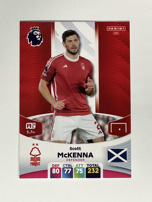 285 Scott McKenna Nottingham Forest Base Panini Premier League Adrenalyn XL 2024 Card