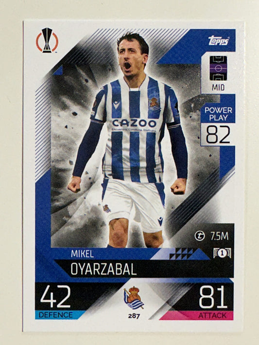 287. Mikel Oyarzabal (Real Sociedad de Fútbol) &#8211; Topps Match Attax 2022:2023 card