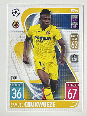 295.-Samuel-Chukuwueze-Villarreal-CF-Match-Attax-2021-22-Topps-Football-Card