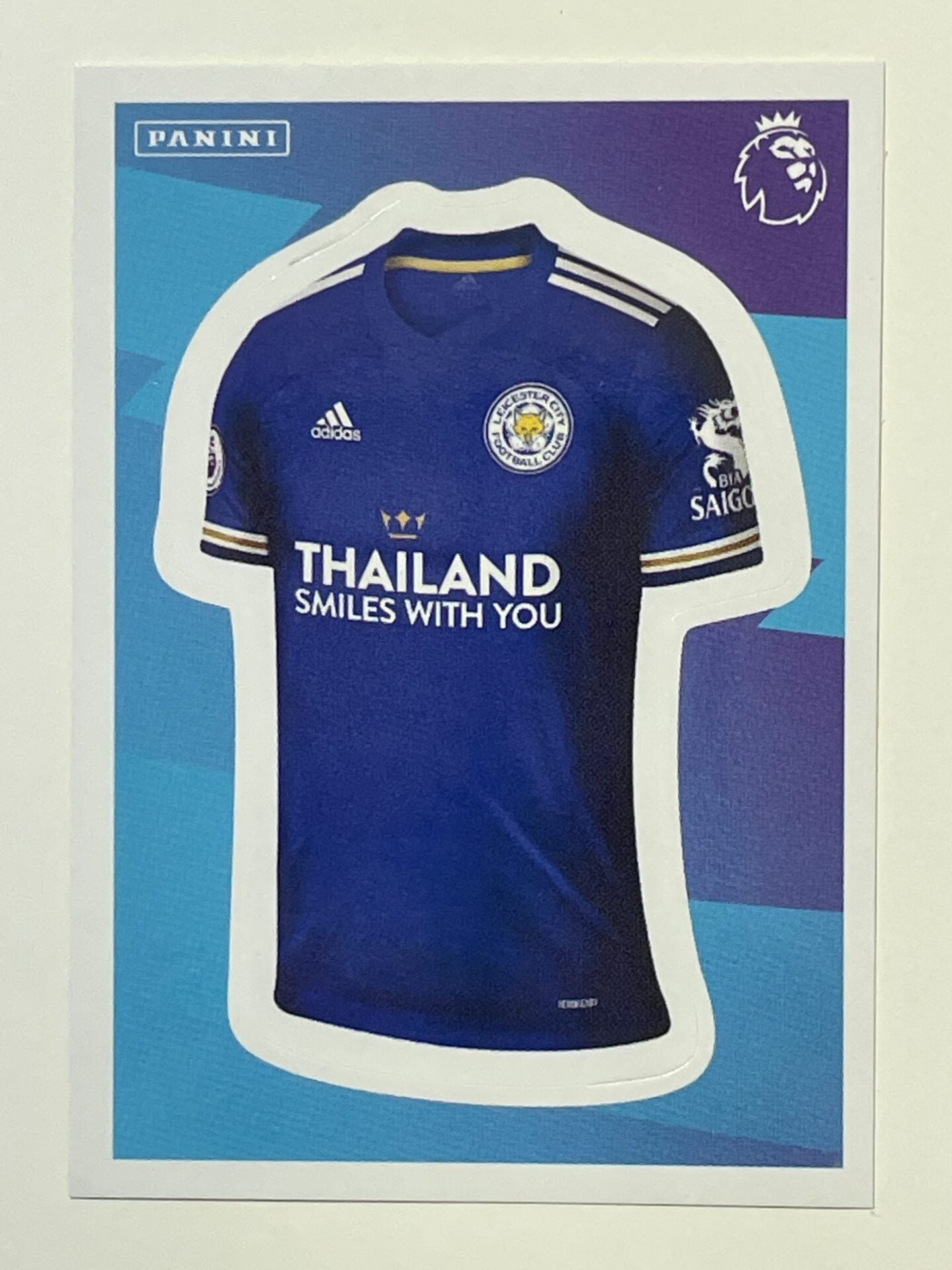 296 Leicester City Shirt Sticker Leicester City Premier League 2021 Football Sticker