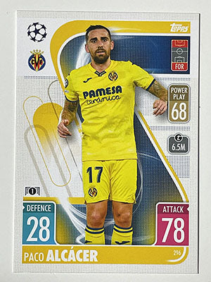 296.-Paco-Alcacer-Villarreal-CF-Match-Attax-2021-22-Topps-Football-Card