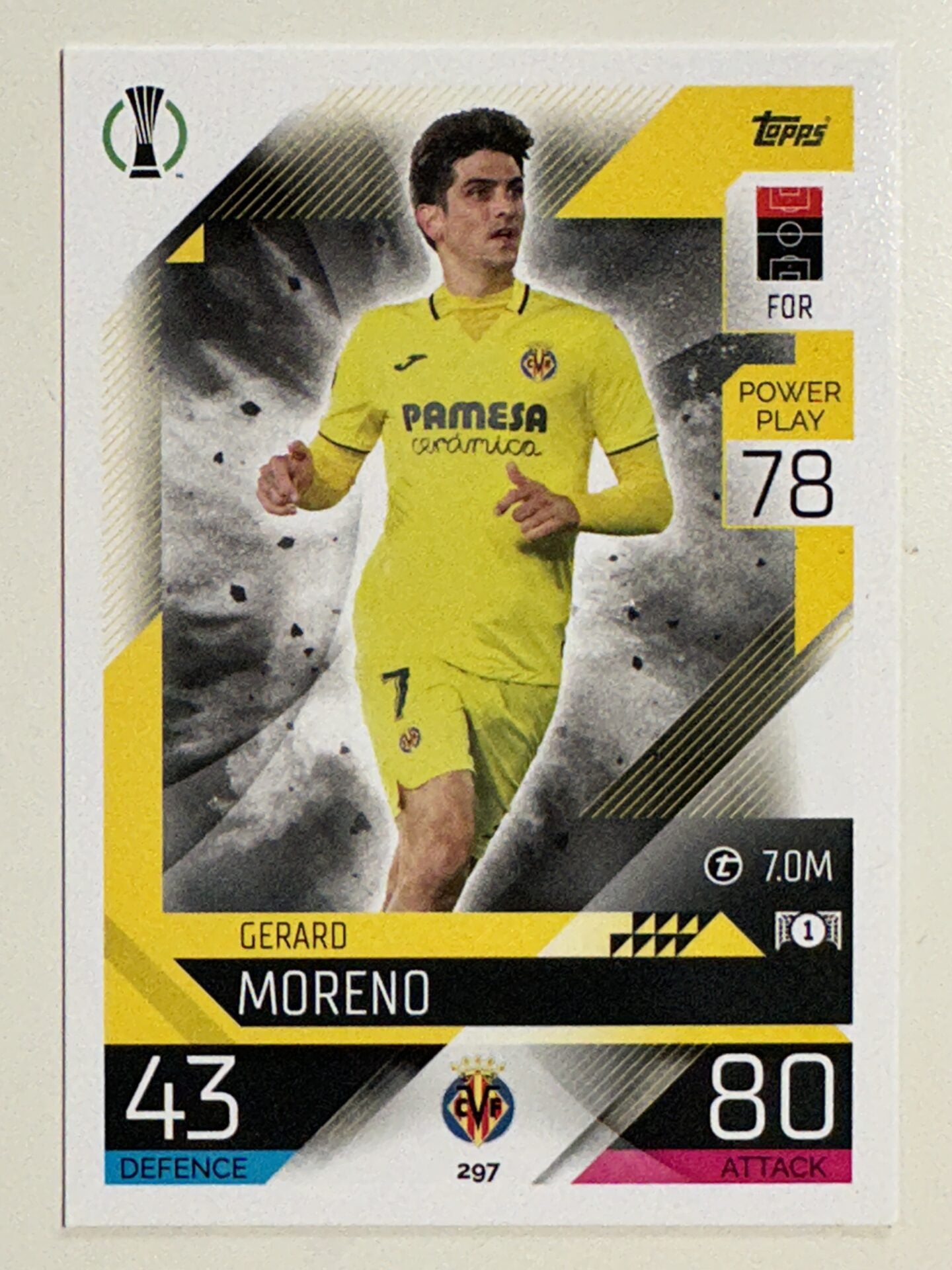 297. Gerard Moreno (Villarreal CF) &#8211; Topps Match Attax 2022:2023 card