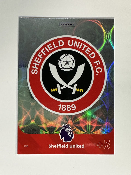 298 Club Badge Sheffield United Base Panini Premier League Adrenalyn XL 2024 Card