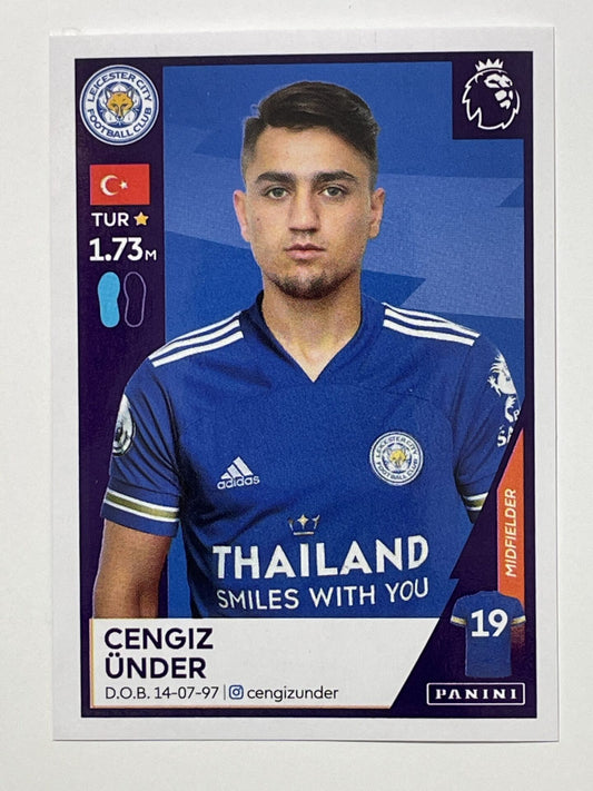 300 Cengiz Under Sticker Leicester City Premier League 2021 Football Sticker