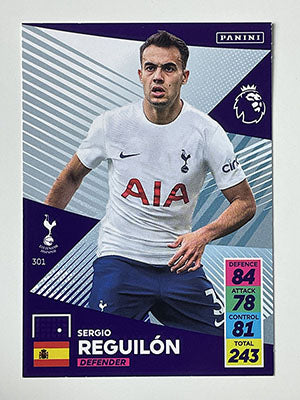 301.-Sergio-Reguilon-Base-Football-Card-Panini-Adrenalyn-XL-2021-22