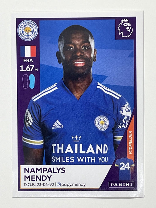 302 Nampalys Mendy Sticker Leicester City Premier League 2021 Football Sticker