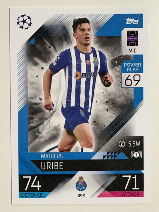 302. Matheus Uribe (FC Porto) &#8211; Topps Match Attax 2022:2023 card