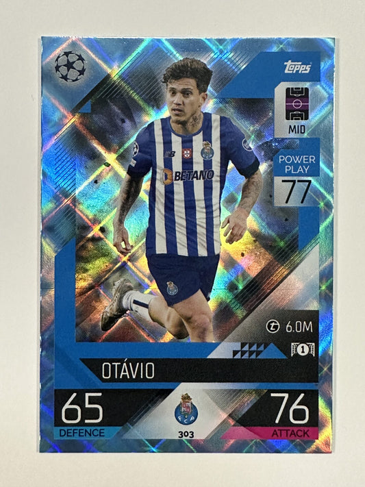 303 Otávio Base Crystal Foil Parallel (Porto) Topps Match Attax 2022:2023 Card