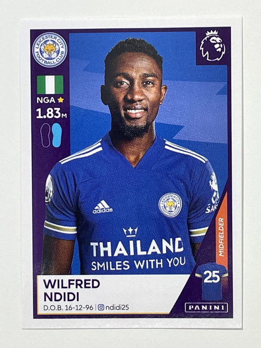 303 Wilfred Ndidi Sticker Leicester City Premier League 2021 Football Sticker