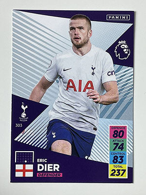 303.-Eric-Dier-Base-Football-Card-Panini-Adrenalyn-XL-2021-22