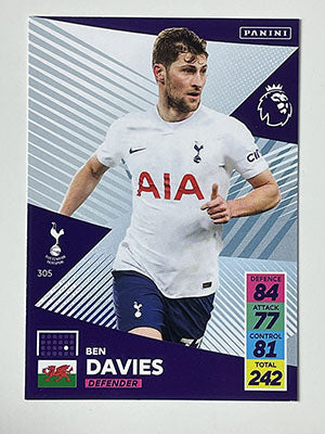 305.-Ben-Davies-Base-Football-Card-Panini-Adrenalyn-XL-2021-22