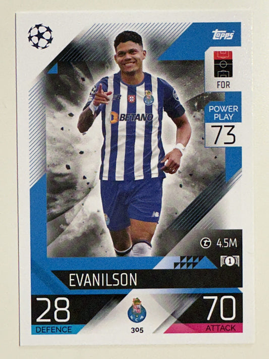 305. Evanilson (FC Porto) &#8211; Topps Match Attax 2022:2023 card