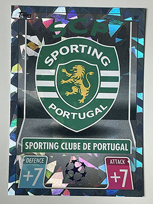 307.-Club-Badge-Crystal-Foil-Parallel-Sporting-Clube-Match-Attax-2021-22-Topps-Football-Card