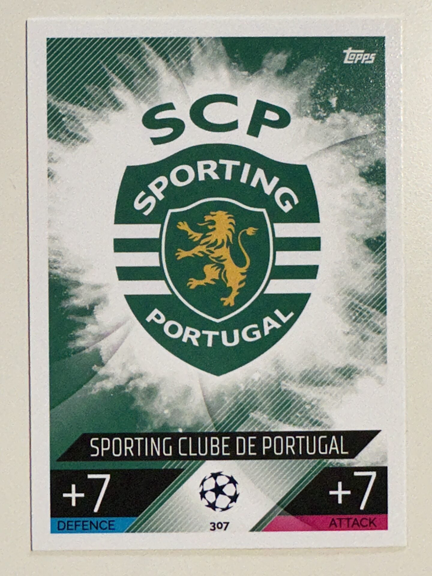 307. Team Badge (Sporting CP) &#8211; Topps Match Attax 2022:2023 card