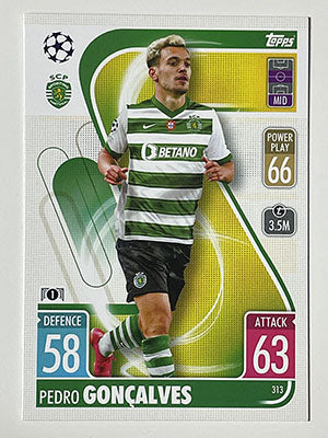 313.-Pedro-Goncalves-Sporting-Clube-de-Portugal-Match-Attax-2021-22-Topps-Football-Card