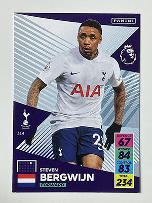 314.-Steven-Bergwijn-Base-Football-Card-Panini-Adrenalyn-XL-2021-22