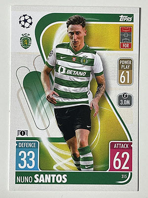 315.-Nuno-Santos-Sporting-Clube-de-Portugal-Match-Attax-2021-22-Topps-Football-Card