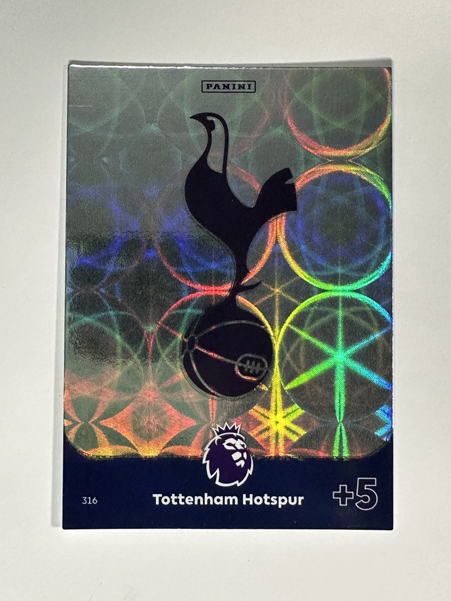 316 Club Badge Tottenham Hotspur Base Panini Premier League Adrenalyn XL 2024 Card