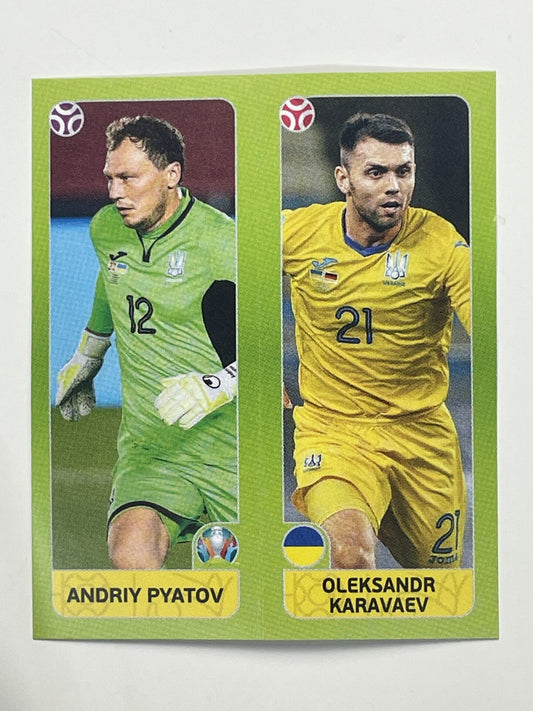 316a:b. Andriy Pyatov &#038; Oleksandr Karavaev (Ukraine) &#8211; Euro 2020 Stickers