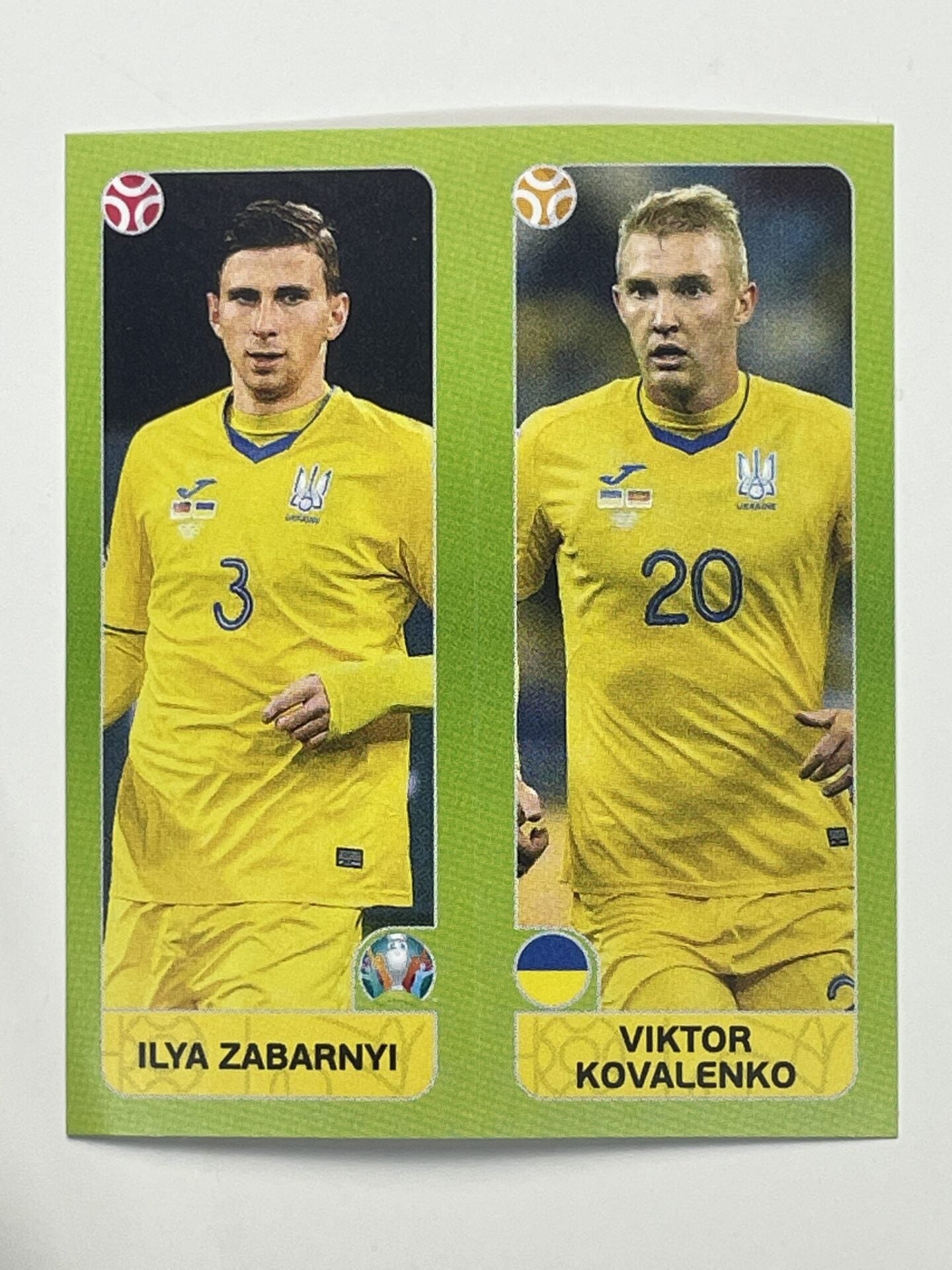 318a:b. Ilya Zabarnyi &#038; Viktor Kovalenko (Ukraine) &#8211; Euro 2020 Stickers